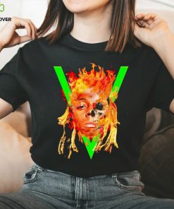 Lil Wayne face flames hoodie, sweater, longsleeve, shirt v-neck, t-shirt