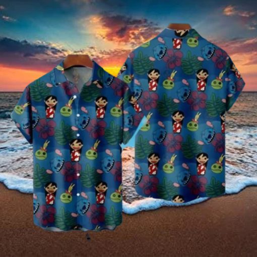 Lilo And Stitch Casual Button Best Hawaiian Shirts