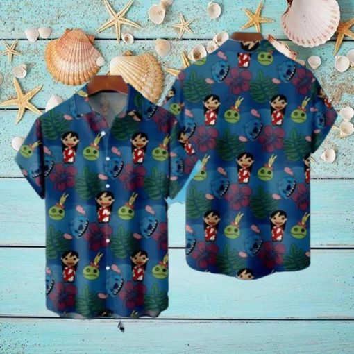 Lilo And Stitch Casual Button Best Hawaiian Shirts