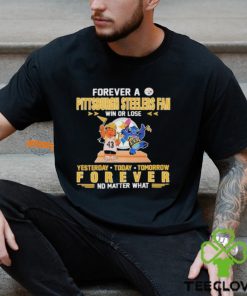 Lilo And Stitch Football Forever A Pittsburgh Steelers Fan 2024 Shirt