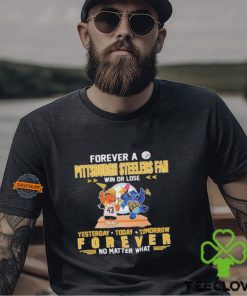 Lilo And Stitch Football Forever A Pittsburgh Steelers Fan 2024 Shirt