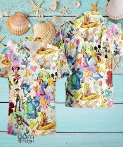 Lilo And Stitch Hawaiian Shirt Disney Characters Summer Beach Gift