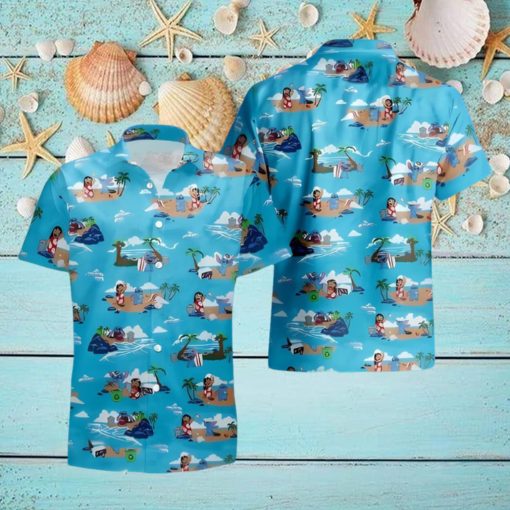 Lilo And Stitch Hawaiian Shirt Island Pattern Disney Birthday Gift For Adults