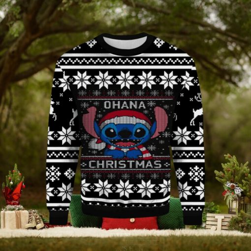 Lilo And Stitch Ohana Ugly Christmas Sweater