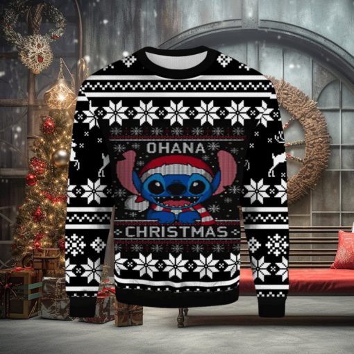Lilo And Stitch Ohana Ugly Christmas Sweater