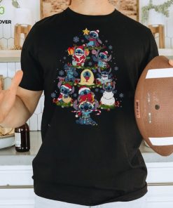 Lilo & Stitch christmas tree T shirt 1 Lilo & Stitch christmas tree T shirt