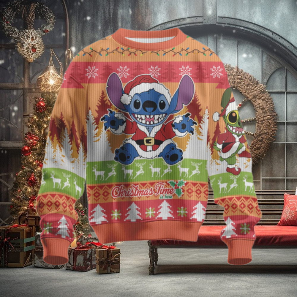 Lilo and Stitch Christmas Costume Christmas Green Stitch Ugly Christmas Sweater Lilo and Stitch Christmas Costume Christmas Green Stitch Ugly Christmas Sweater