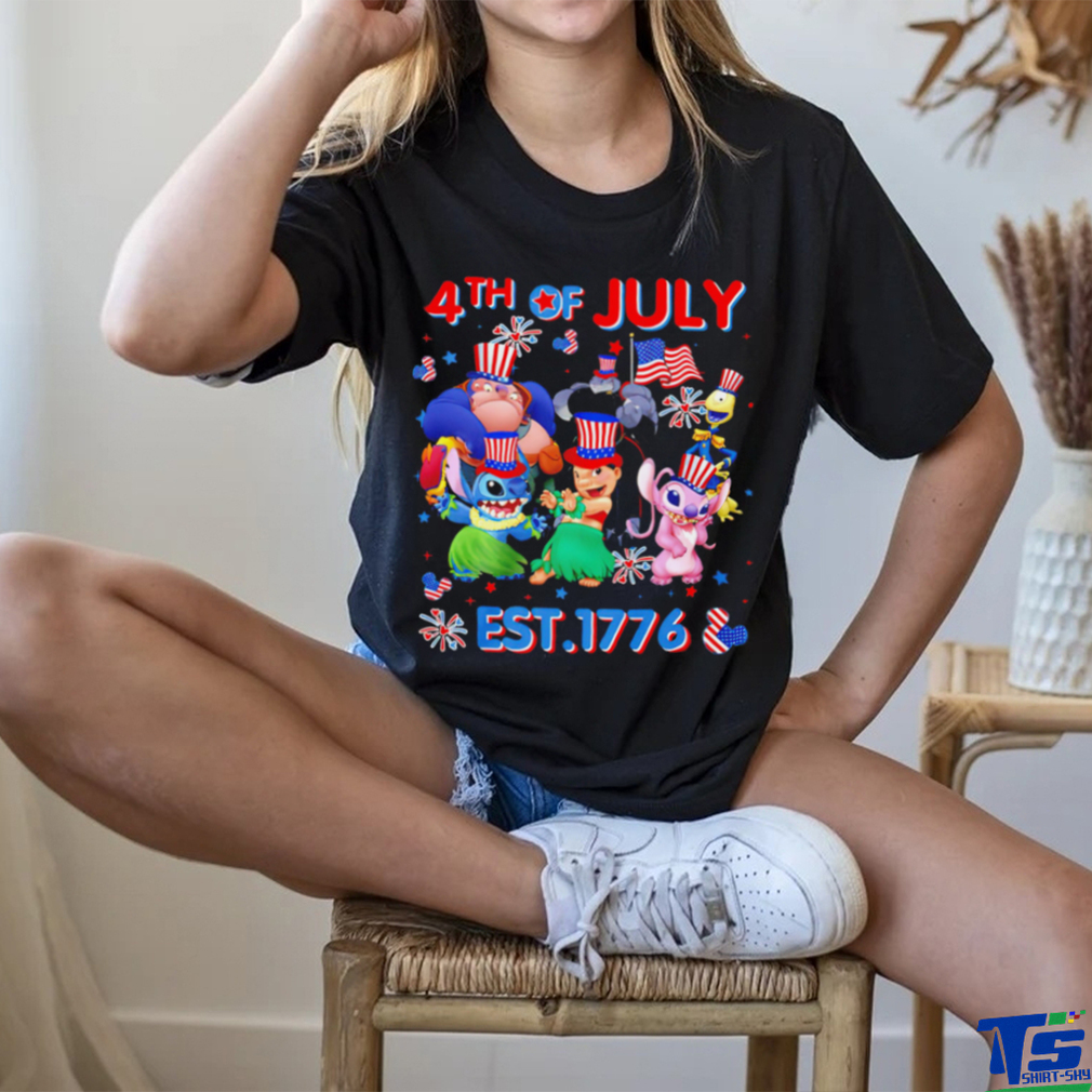 Lilo and Stitch Disney Happy 4th of July est 1776 shirt Lilo and Stitch Disney Happy 4th of July est 1776 shirt