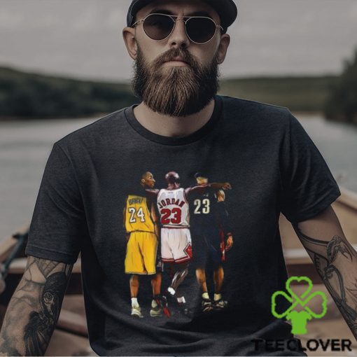 Limited 3 Legends Basketball Kobe Lebron Michael Jordan Graphic Tee Unisex Retro Tees Sweatshirt