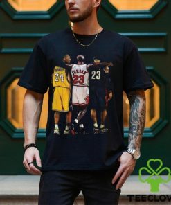 Limited 3 Legends Basketball Kobe Lebron Michael Jordan Graphic Tee Unisex Retro Tees Sweatshirt