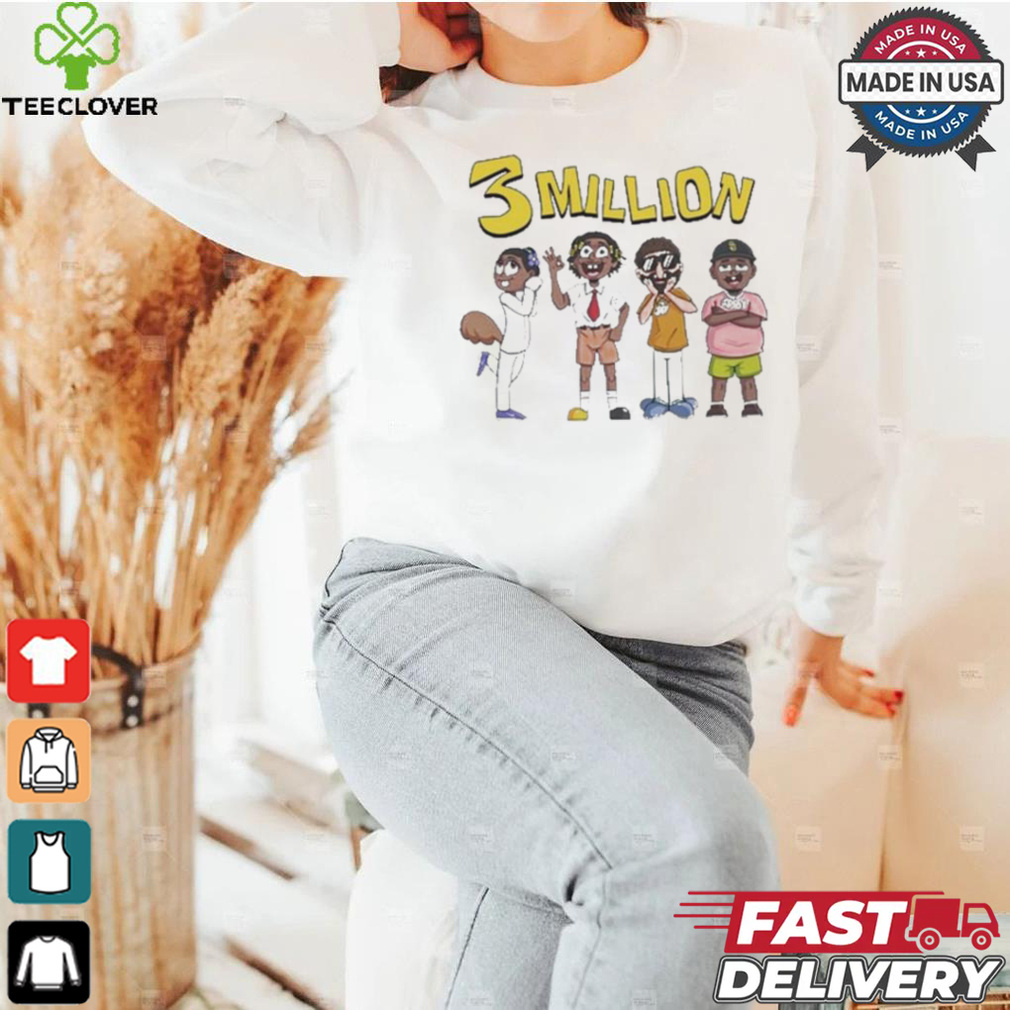 Limited 3 Million Subscribers Shirt Limited 3 Million Subscribers Shirt