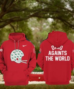 Limited Edition Ohio State Throwback Helmet Red Nike Logo Design 3D Hoodie