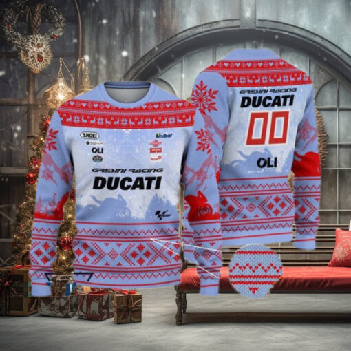 Limited Gresini Racing Ugly Christmas Sweater Gift For Holiday