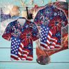 Limited NHL St. Louis Blues US Flag Pattern Firework Memory Men Women AOP Hawaiian Shirt