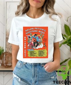Limited Nolan Potter’s nightmare band 2023 US tour art poster design t shirt