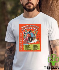Limited Nolan Potter’s nightmare band 2023 US tour art poster design t shirt