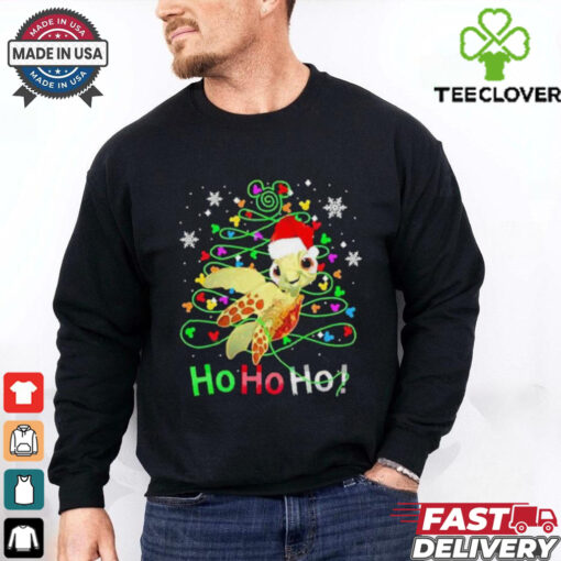 Limited Turtle Ho Ho Ho Pine Tree Christmas 2024 Shirt