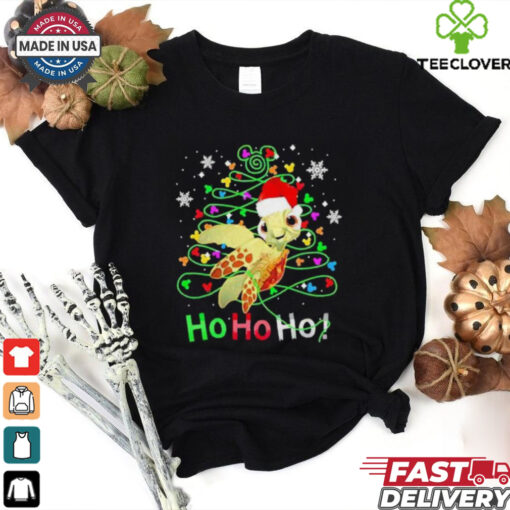Limited Turtle Ho Ho Ho Pine Tree Christmas 2024 Shirt