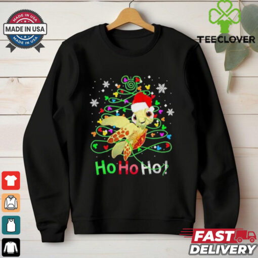 Limited Turtle Ho Ho Ho Pine Tree Christmas 2024 Shirt