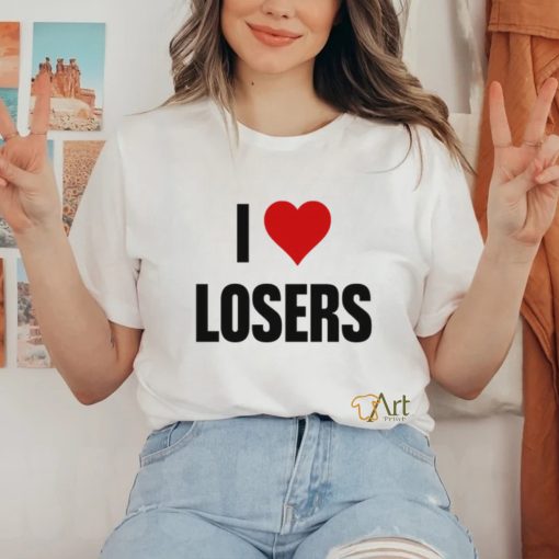 Linabob Wearing I Love Losers T Shirt