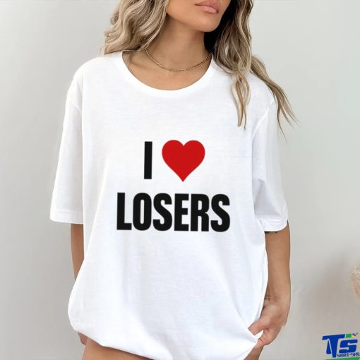 Linabob Wearing I Love Losers T Shirt