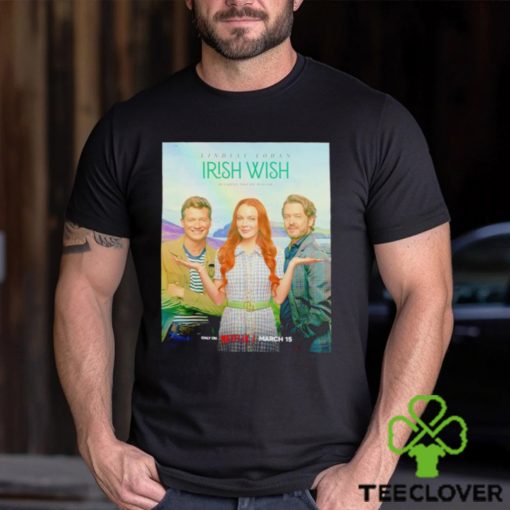 Lindsay Lohan Irish Wish be careful who you wish for poster shirt