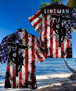 Lineman Colorful Unique Design Unisex Hawaiian Shirt For Men And Women Dhc17062235