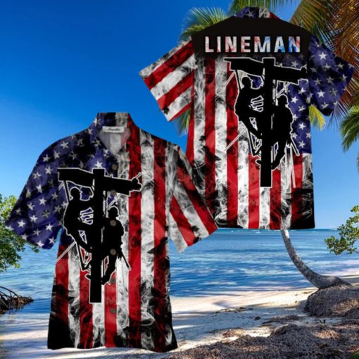 Lineman Colorful Unique Design Unisex Hawaiian Shirt For Men And Women Dhc17062235