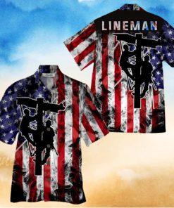 Lineman Colorful Unique Design Unisex Hawaiian Shirt For Men And Women Dhc17062235