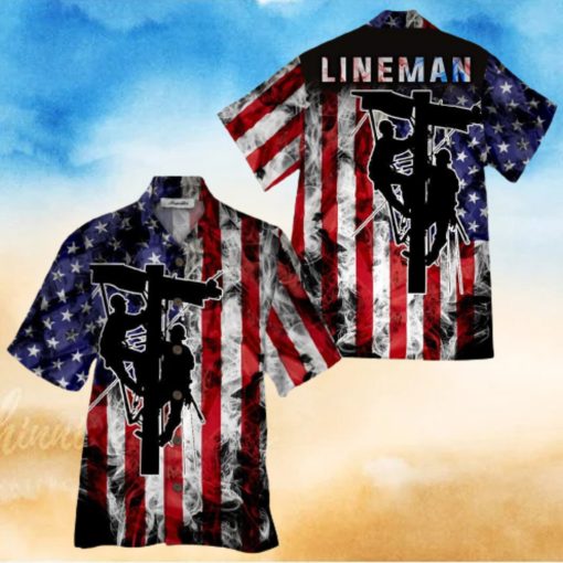 Lineman Colorful Unique Design Unisex Hawaiian Shirt For Men And Women Dhc17062235