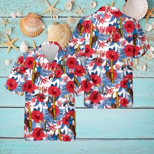 Lineman Power Poles, 4th Of July Hawaiian Shirt