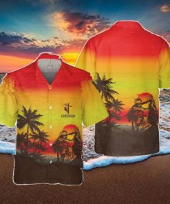 Lineman Sunset Pocket Hawaiian Shirt Beach Shirt For Men Women