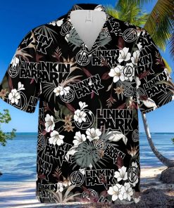 Linkin Park Rock Band And Logo Tropical Forest All Over Print Hawaiian Shirt