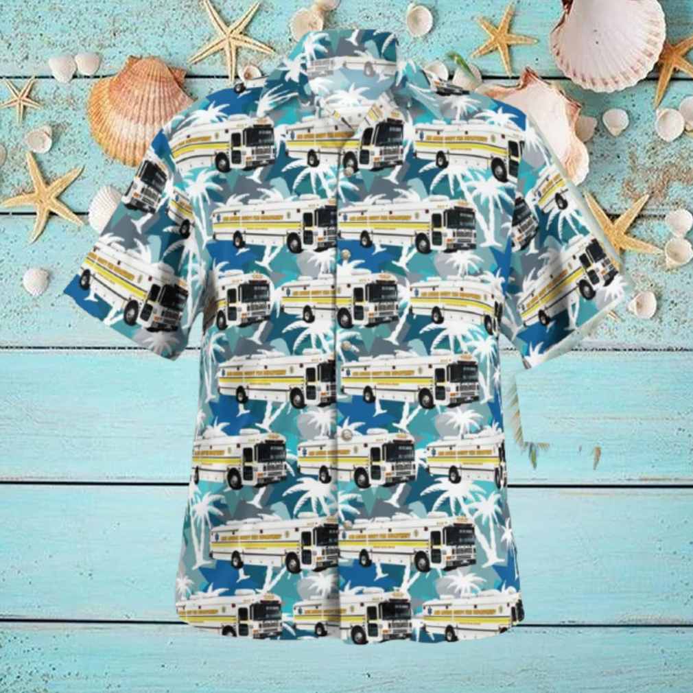 Linthicum Heights Maryland Linthicum Volunteer Fire Company 32 Medical Ambulance Bus Hawaiian Shirt Linthicum Heights Maryland Linthicum Volunteer Fire Company 32 Medical Ambulance Bus Hawaiian Shirt