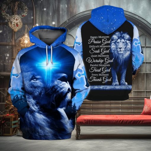 Lion Christian 3d All Over Print Hoodie