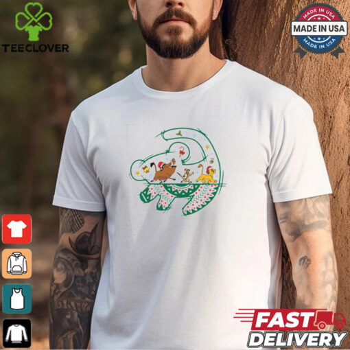Lion King Santa Simba Pumbaa Timon Christmas Shirt