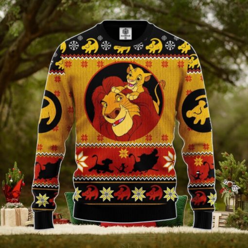 Lion King Simba Amazing Gift Ugly Christmas 3D Sweater Christmas Gift For Men And Women QBQ