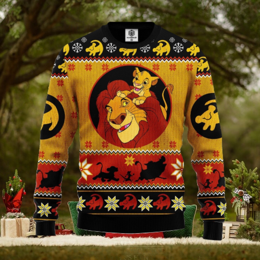 Lion King Simba Ugly Christmas Sweater For Men Women Lion King Simba Ugly Christmas Sweater For Men Women