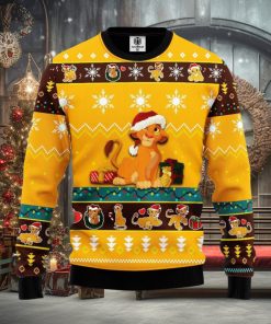 Lion King Ugly Christmas Sweater Simba Lion King Xmas Animal Kingdom Christmas Movie Christmas