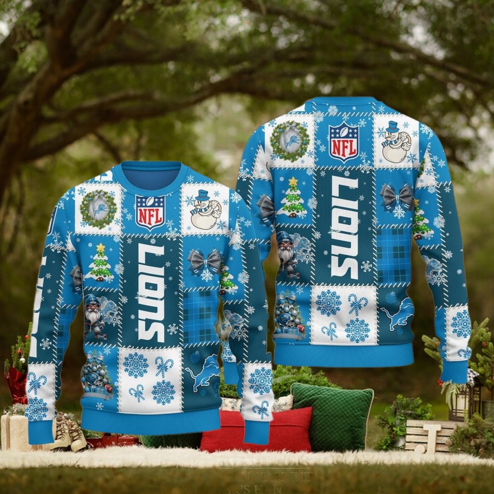 Lion NFL Merry Christmas 2024 Gift For Friends, Family Ugly Sweater Lion NFL Merry Christmas 2024 Gift For Friends, Family Ugly Sweater