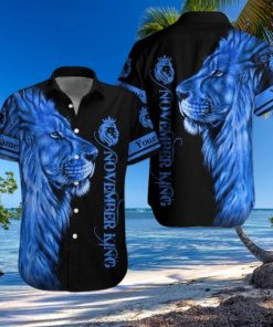 Lion November Guy Custom Name Hawaiian Shirt