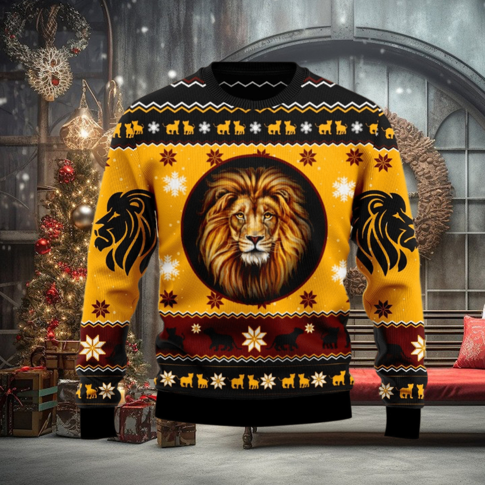 Lion deals christmas sweater