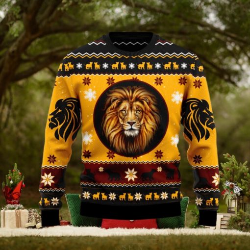 Lion Xmas Lion Lover Best Gift Ugly Christmas Sweater