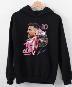 Lionel Messi Inter Miami the goat signature shirt