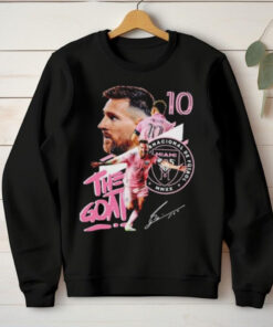 Lionel Messi Inter Miami the goat signature hoodie, sweater, longsleeve, shirt v-neck, t-shirt