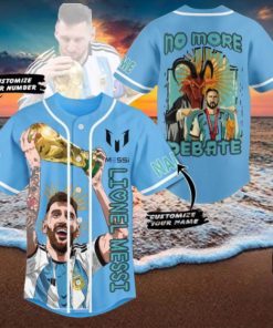 Lionel Messi No More Debate Custom Baseball Jersey