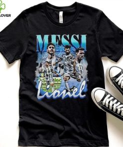 Lionel Messi Vintage Bootleg Champions World Cup 2022 Football Shirt Hoodie