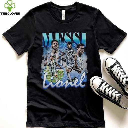 Lionel Messi Vintage Bootleg Champions World Cup 2022 Football Shirt