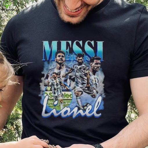 Lionel Messi Vintage Bootleg Champions World Cup 2022 Football Shirt