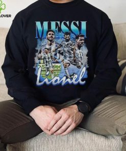 Lionel Messi Vintage Bootleg Champions World Cup 2022 Football Shirt